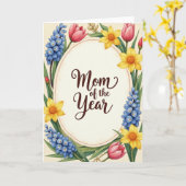 Carte de Fête des Mamans Botanique (Fleur jaune)