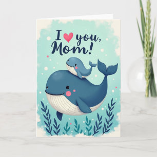 Carte de fête des mamans marines adorables