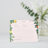 Carte de Fête des mariées à base de fruits italien (Debout devant)