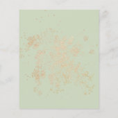 Carte de Fête des mariées Budget Gold Eucalyptus G (Dos)