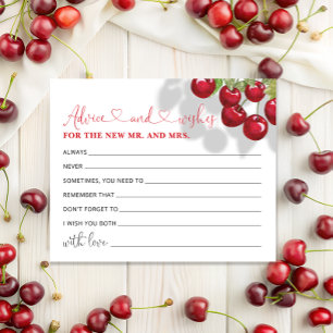 Carte de Fête des mariées Cherry Advice and Wish