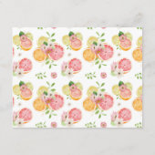 Carte de Fête des mariées Citrus Conseils et souha (Dos)