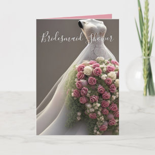 Carte de Fête des mariées colorée Mariage Floral