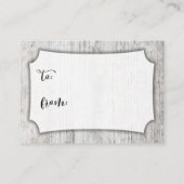 Carte de Fête des mariées d'affichage en bois Pati (Dos)