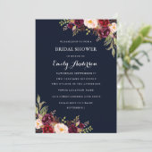 Carte de Fête des mariées d'automne florale de la  (Debout devant)