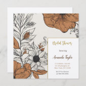 Carte de Fête des mariées de calligraphie minimali (Devant / Derrière)