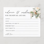 Carte de Fête des mariées de conseil et de souhait (Devant)