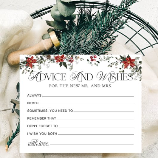 Carte de Fête des mariées de conseil et de souhait