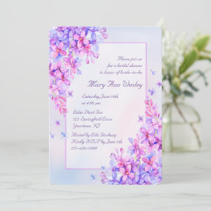 Carte de Fête des mariées de fleurs d'aquarelle vi