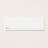 Carte de Fête des mariées de nuit pour flocon de n (Dos)