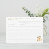 Carte de Fête des mariées de poires d'aquarelle (Debout devant)