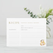 Carte de Fête des mariées de poires d'aquarelle (Debout devant)