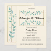 Carte de Fête des mariées des changements de régim (Devant / Derrière)