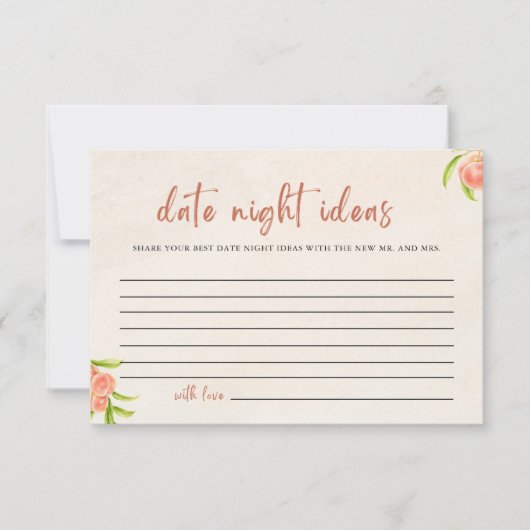 Carte de Fête des mariées des idées de la nuit (Devant)