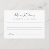 Carte de Fête des mariées des idées de nuit STELLA (Devant)