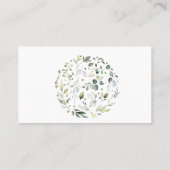 Carte de Fête des mariées du billet de vin Herbal (Dos)