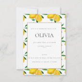 Carte de Fête des mariées en carreaux de citron mé (Dos)