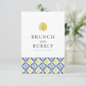 Carte de Fête des mariées en carrelage de citron m (Debout devant)