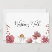 Carte de Fête des mariées fleur sauvage (Dos)