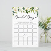 Carte de Fête des mariées Fleurs blanches d'hiver (Debout devant)