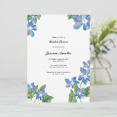 Carte de Fête des mariées florale Aquarelle (Debout devant)