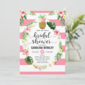 Carte de Fête des mariées florale d'aquarelle trop (Debout devant)