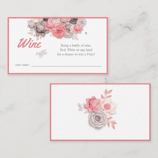 Carte de Fête des mariées Mariage au carrelage à v (Devant / Derrière)