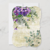 Carte de Fête des mariées Mariage Eucalyptus Green (Dos)