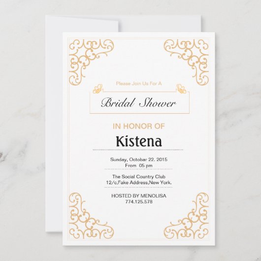 Carte de Fête des mariées Mariage floral (Devant)