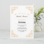 Carte de Fête des mariées Mariage floral (Debout devant)