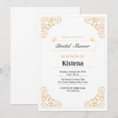 Carte de Fête des mariées Mariage floral (Devant / Derrière)