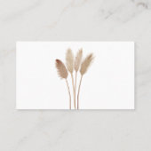 Carte de Fête des mariées Mariage Pampas Wine Raff (Dos)