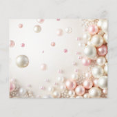 Carte de Fête des mariées Perles Conseils et Voeux (Dos)