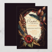 Carte de Fête des mariées personnalisable en style (Devant / Derrière)