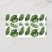 Carte de Fête des mariées Tropical Wine Raffle (Dos)