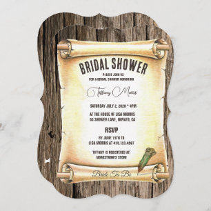 Carte de Fête des mariées unique pour stylo à défi