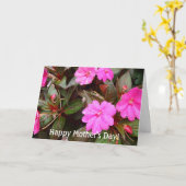 Carte de fête des mères (Fleur jaune)