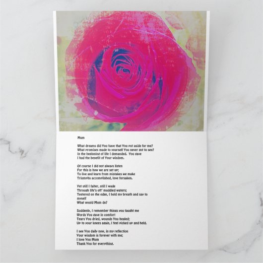 Carte de fête des mères (Intérieur)