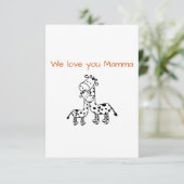 Carte de fête des mères (Debout devant)