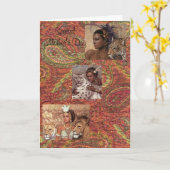 Carte de fête des mères (Fleur jaune)