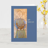 Carte de fête des mères (Fleur jaune)