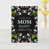 Carte de fête des mères (Fleur jaune)