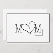 Carte de fête des mères (Devant / Derrière)