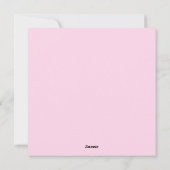 Carte de fête des mères (Dos)