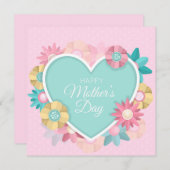 Carte de fête des mères (Devant / Derrière)