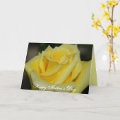 Carte de fête des mères (Fleur jaune)