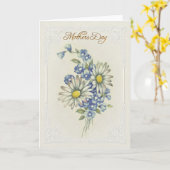 Carte de fête des mères (Fleur jaune)