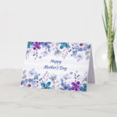 Carte de fête des mères à fleurs à l'aquarelle (Devant)