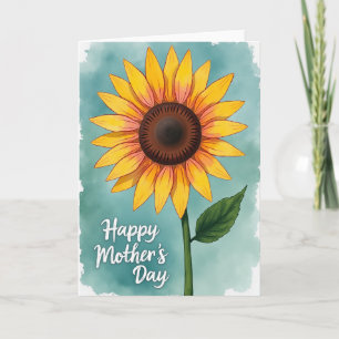Carte de Fête des Mères à Fleurs Épanouies