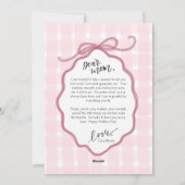 Carte de fête des mères à l'arche aquarelle rose (Dos)